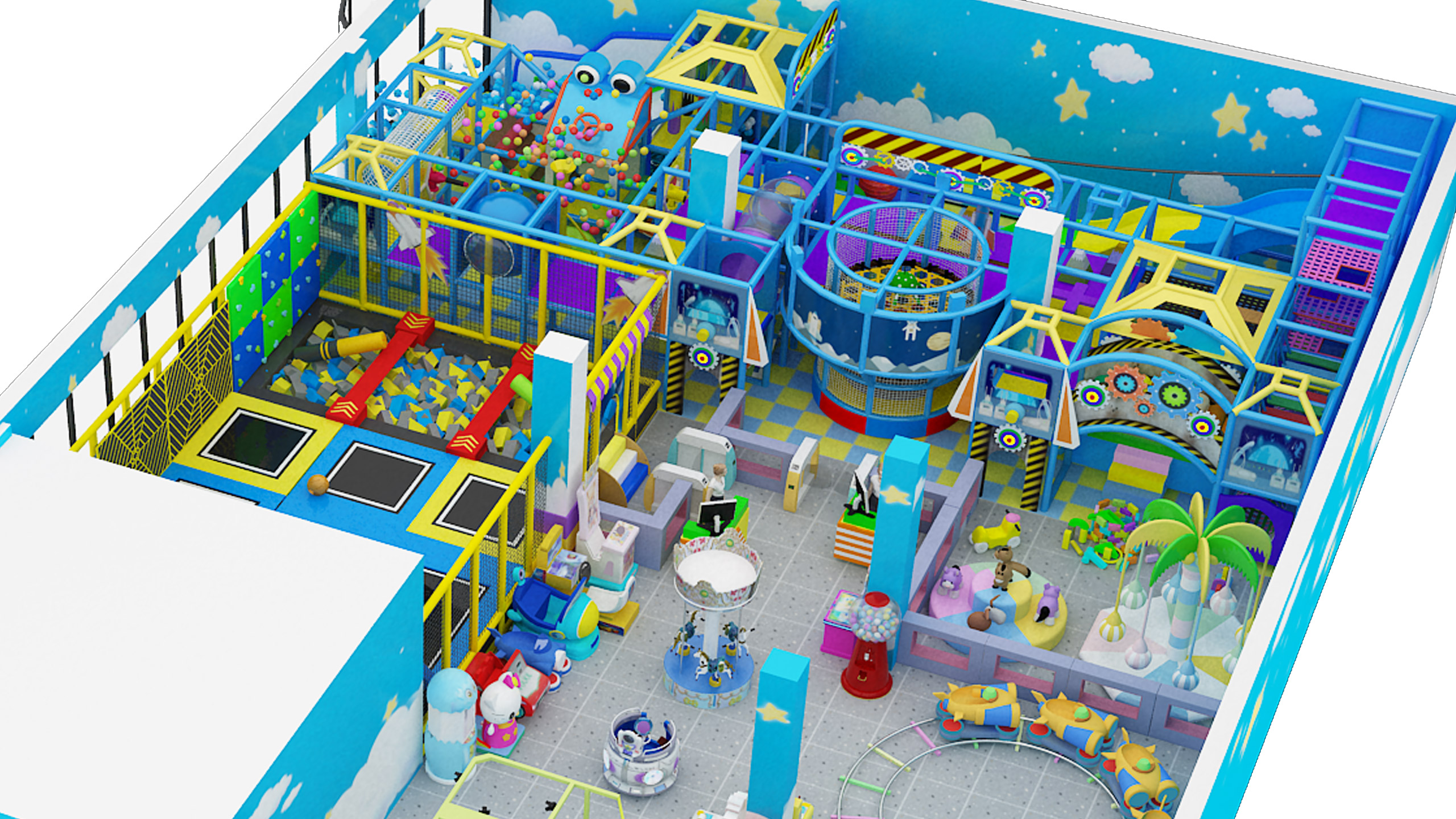 Soft-Indoor-Playground-Solutions - Colorful Park