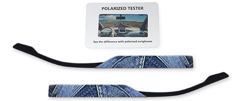 Polarized cardPair of glasses temples