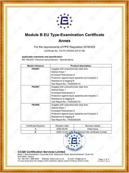 CE safety certification