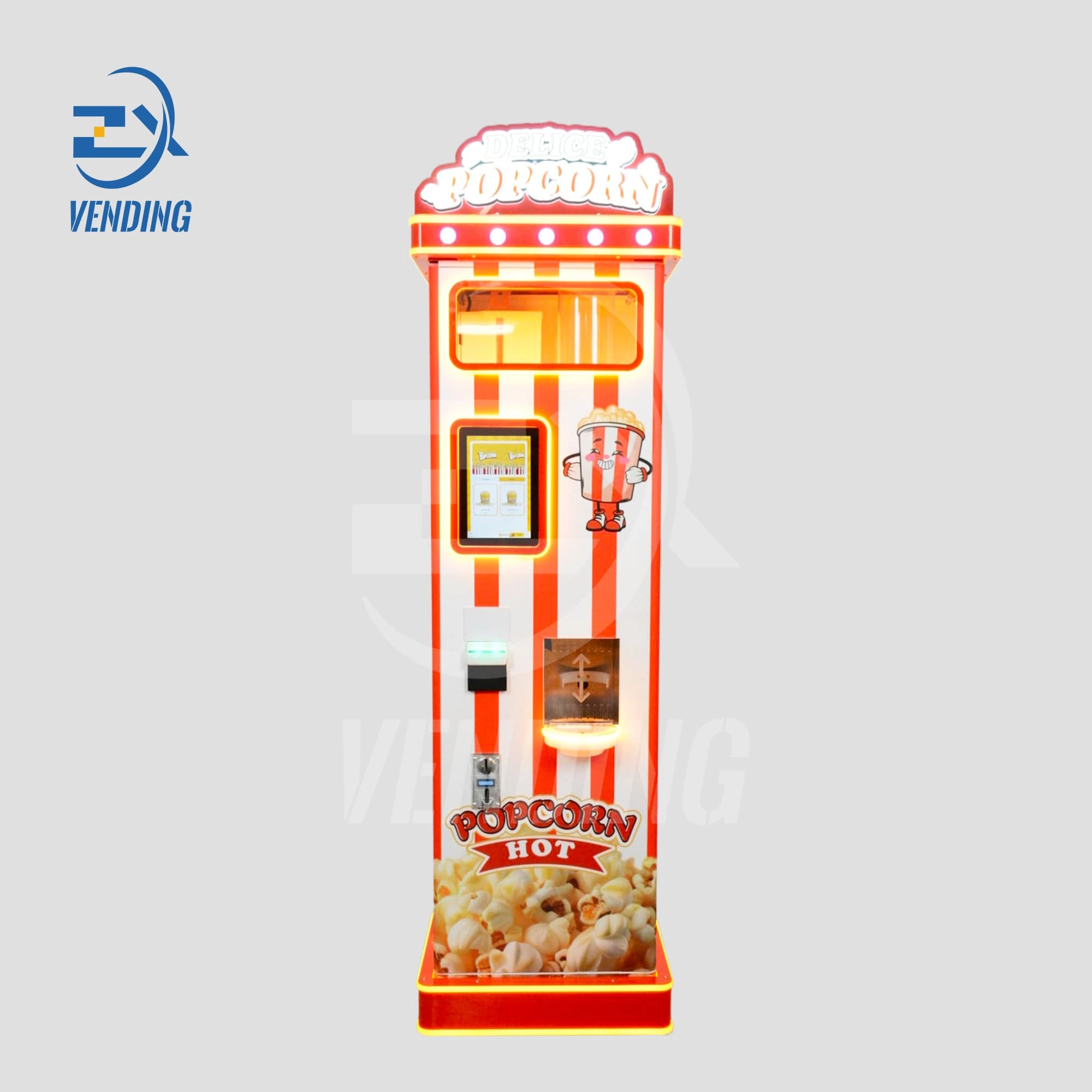 Popcorn Vending Machine - Front View