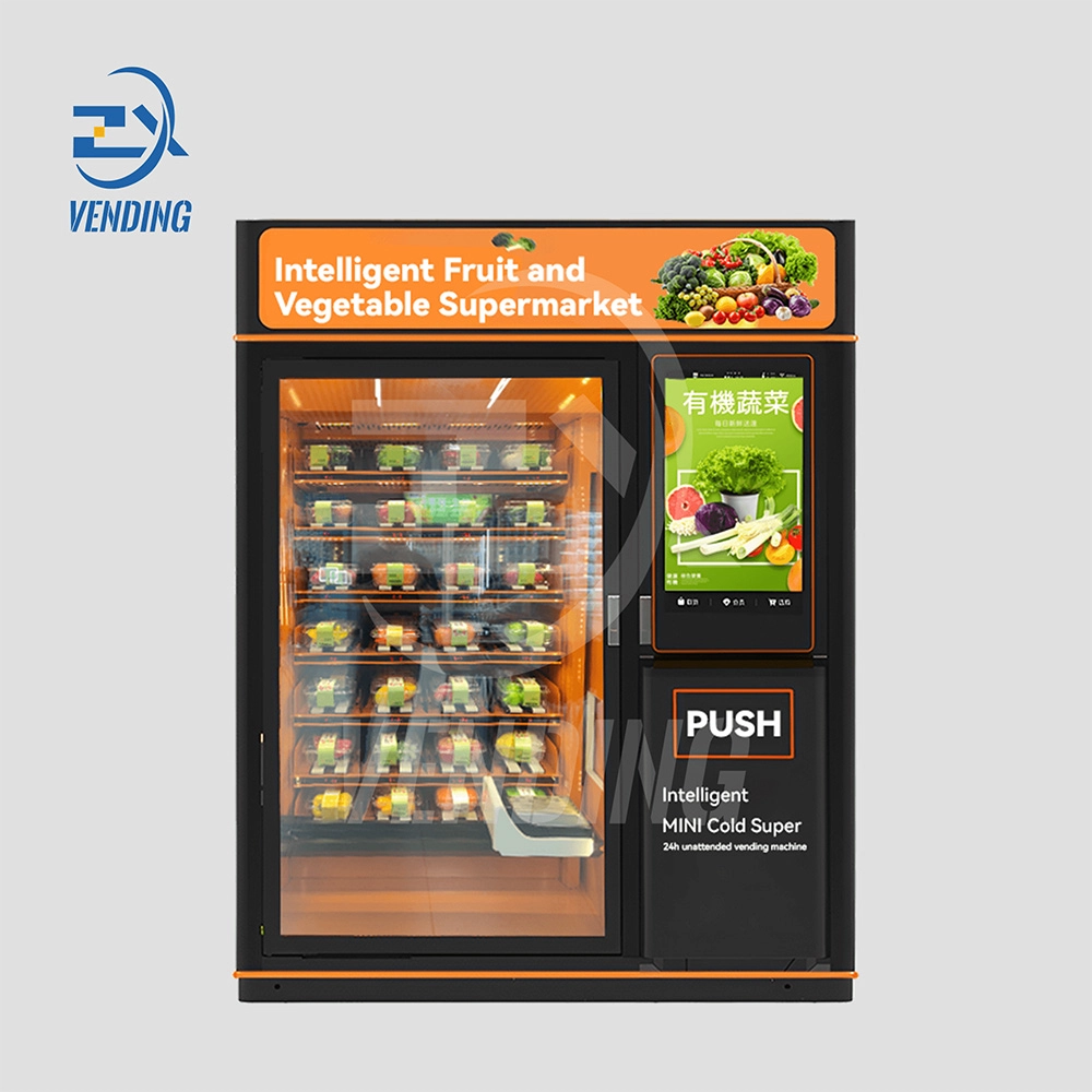 Fresh Fruit and Vegetable Vending Machine for Healthy Snacks