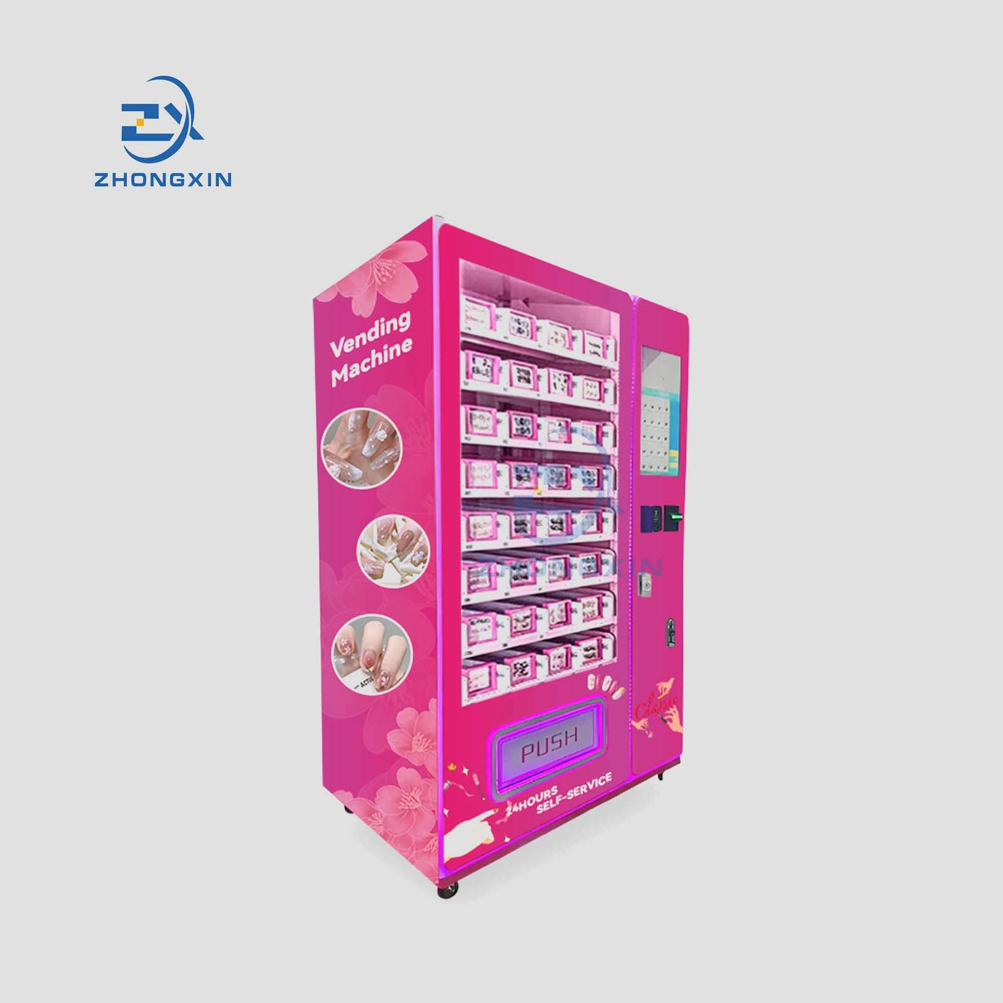 Nail Art Vending Machine - Side View without Illuminated Signage