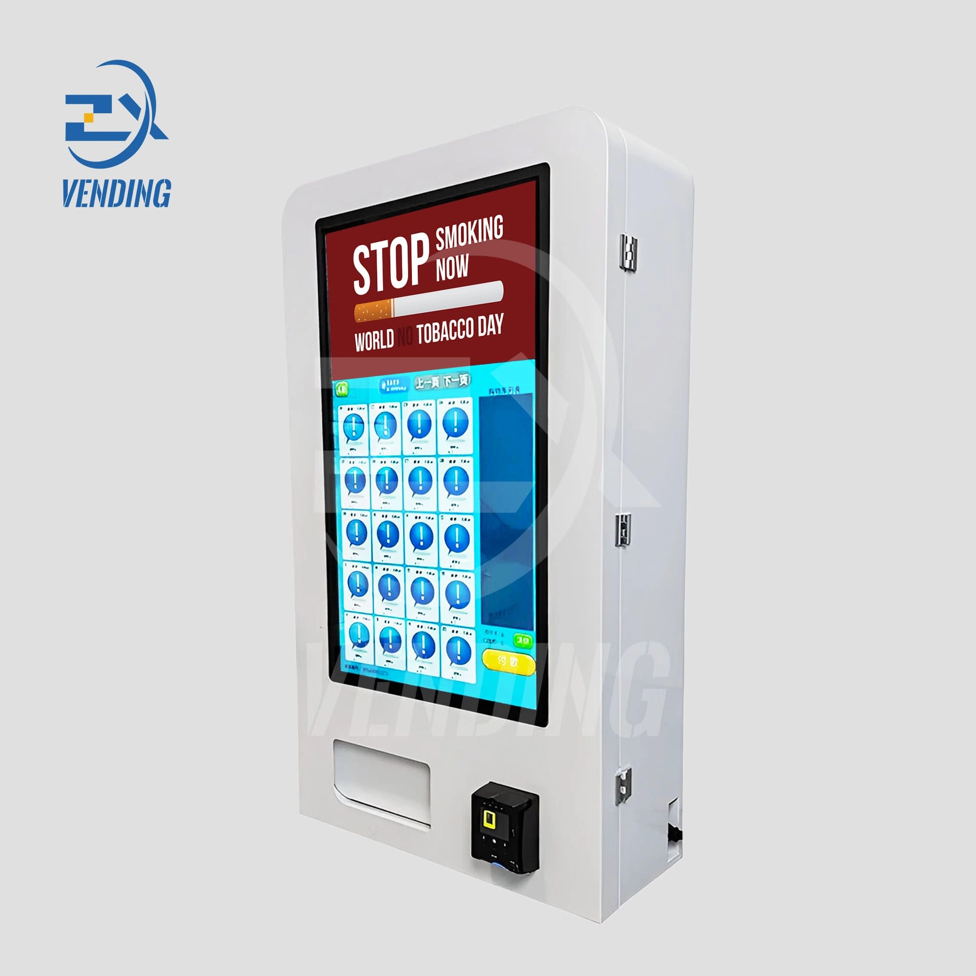 32-Inch Screen Cigarette Vending Machine - Side View - Automated Retail Solutions