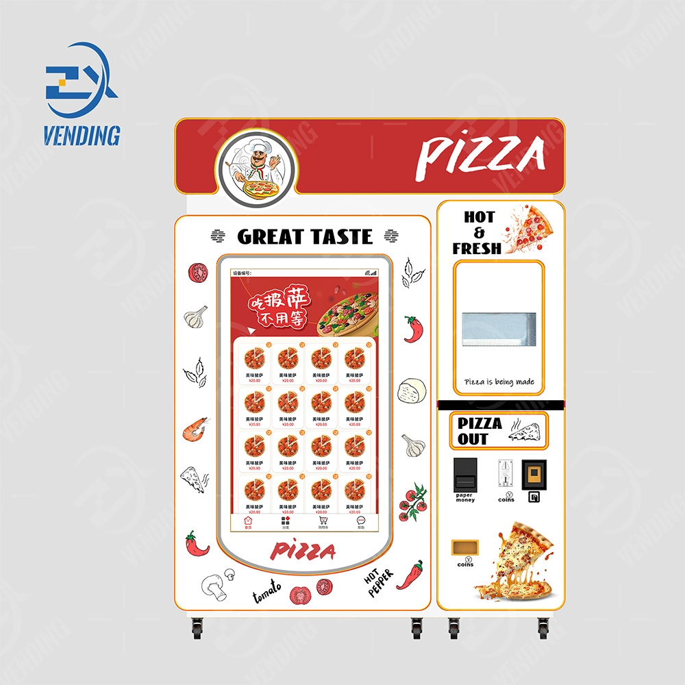 Automatic Pizza Vending Machine with Hot Oven