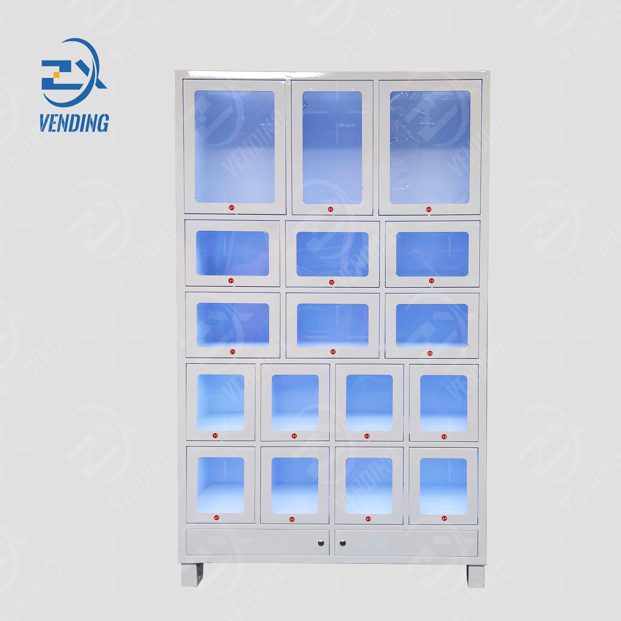 17-Compartment Vending Locker - Modular Automated Retail Solution