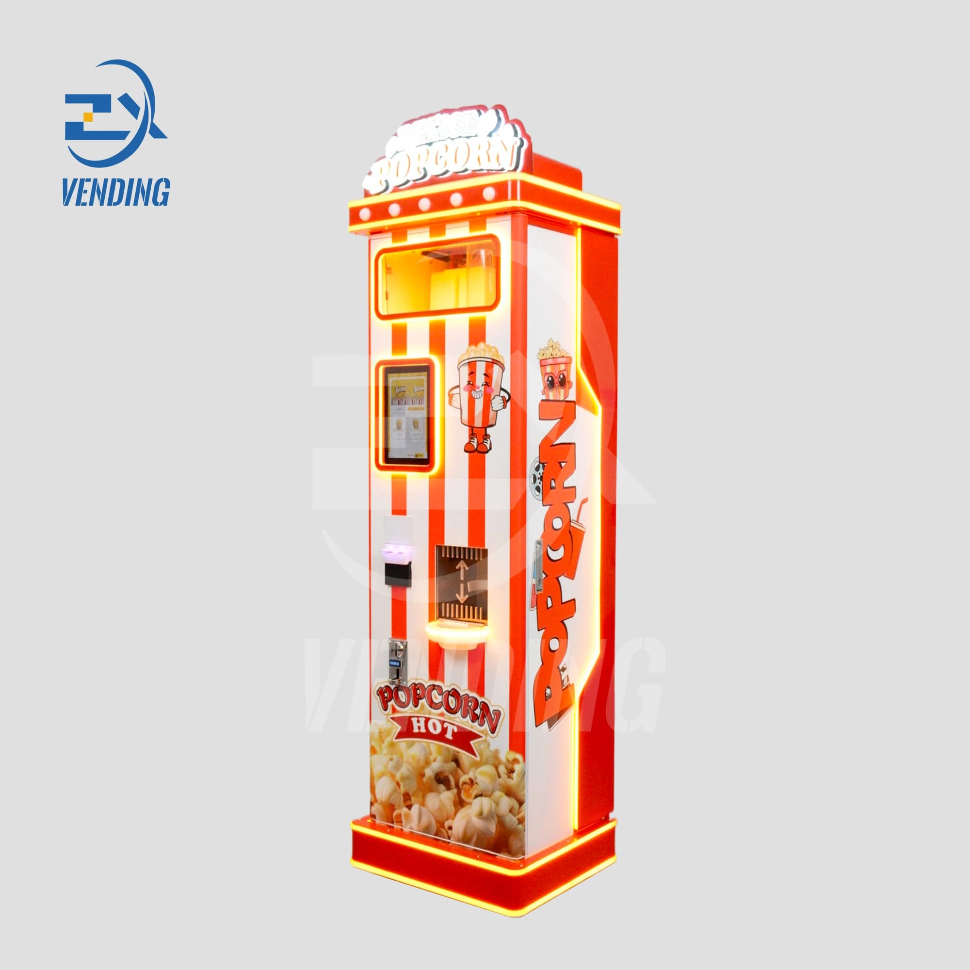 Popcorn Vending Machine - Side View