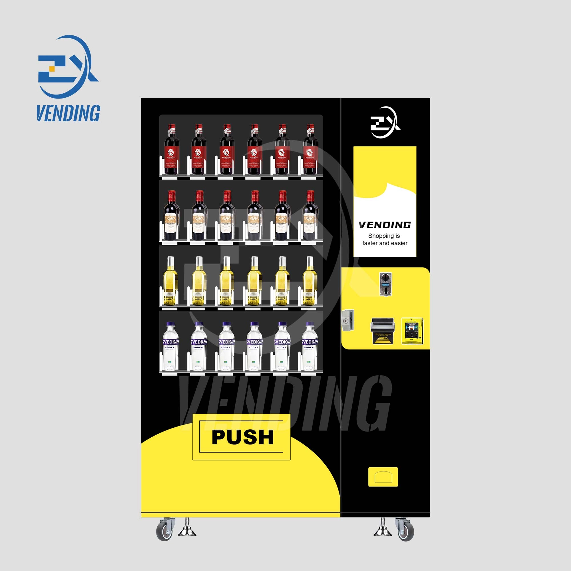 Y-Axis Lifting Vending Machine Front View - Smart Vending Solution