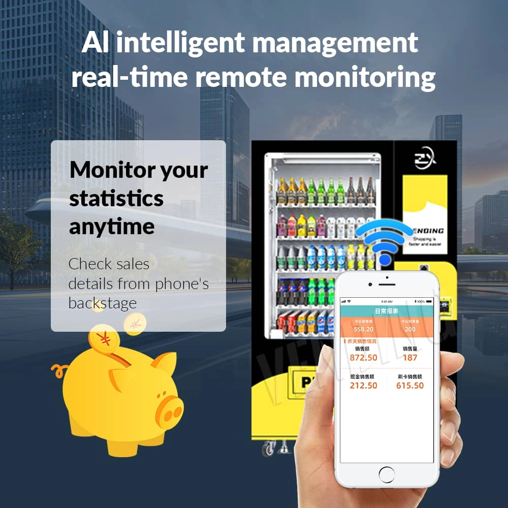 Remote Vending Machine Control via Smartphone Smart System for Inventory, Revenue, and Health Monitoring