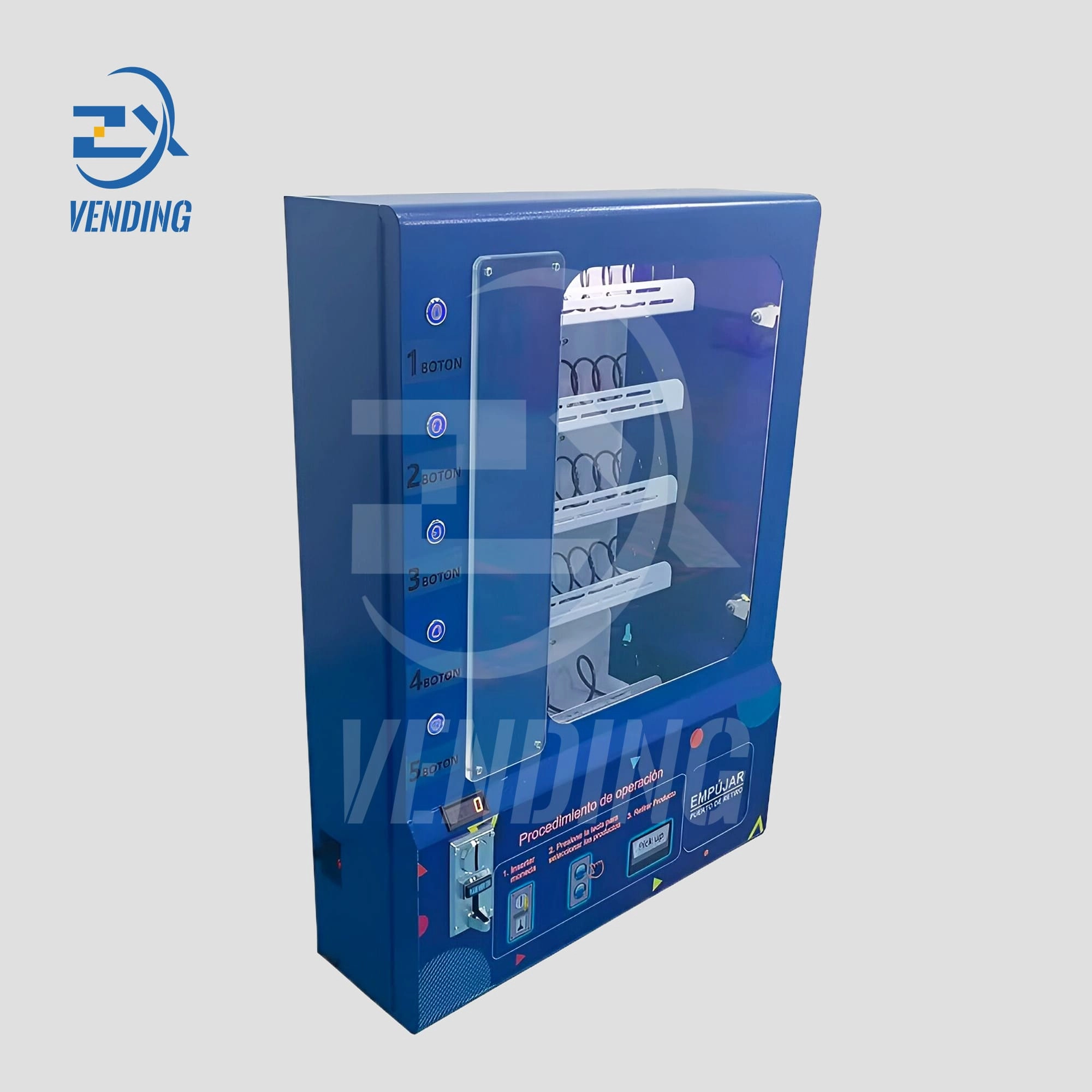 Side View of Wall-Mounted Vending Machine - Space-Saving Vending Solutions