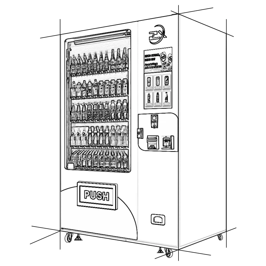 Vending Machine Internal Structure Display