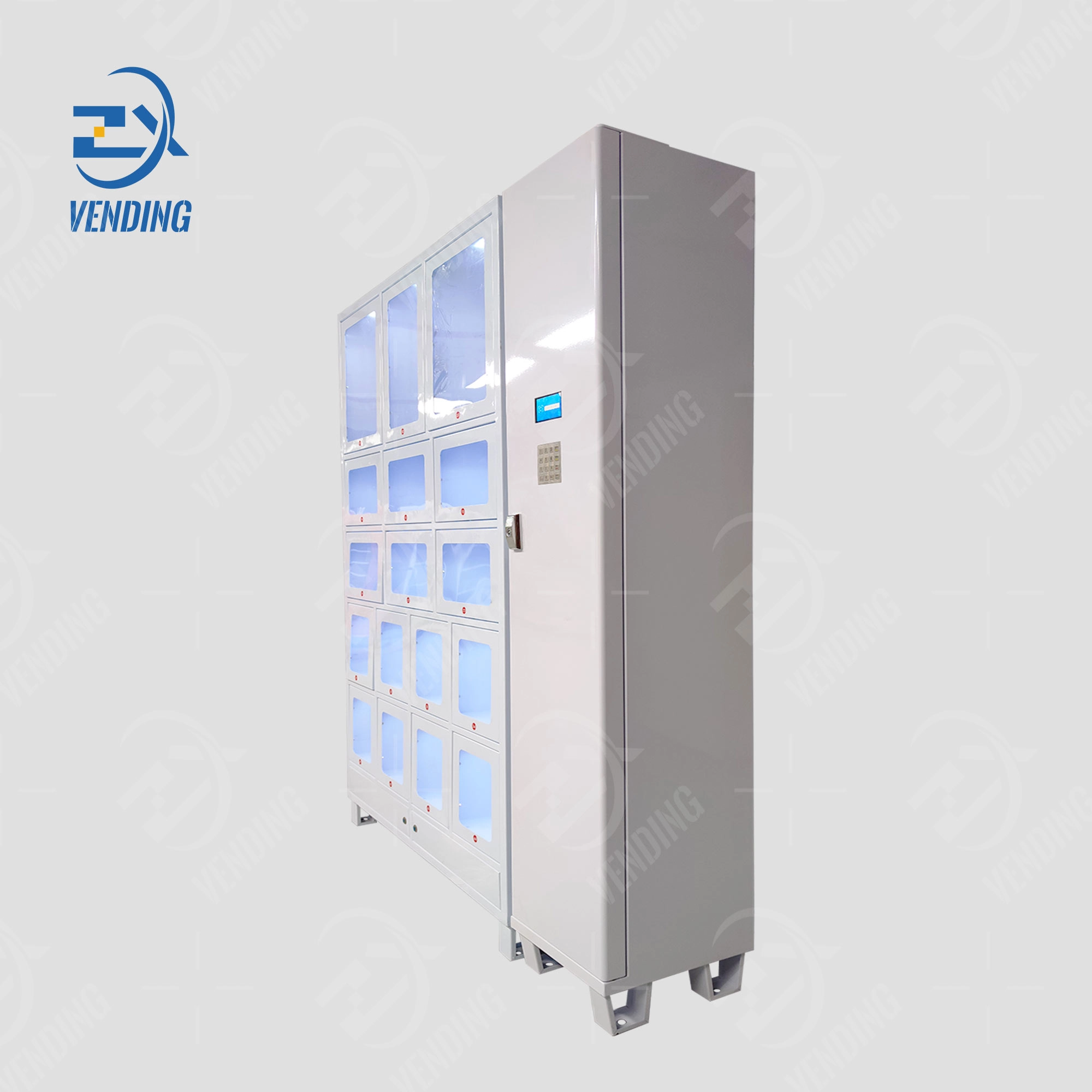 Vending Locker Side View - Smart Locker System for Retail