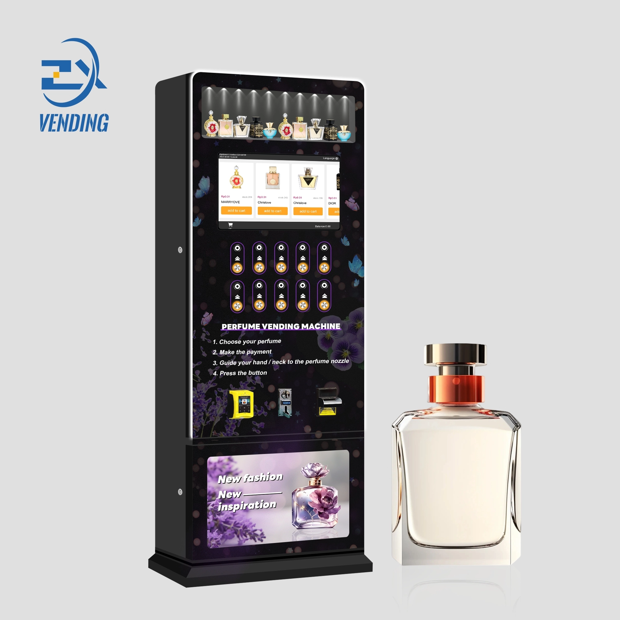 ZXVENDING Automated 10-Button Scented Spray Vending Machine for Enterprises