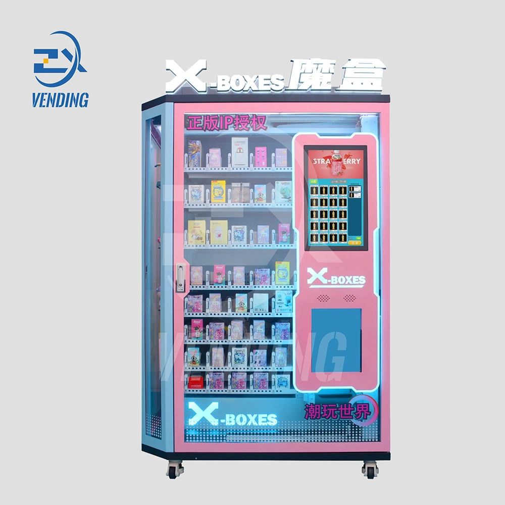 Front View of Blind Box Vending Machine - Mystery Gift Vending, Automated Retail