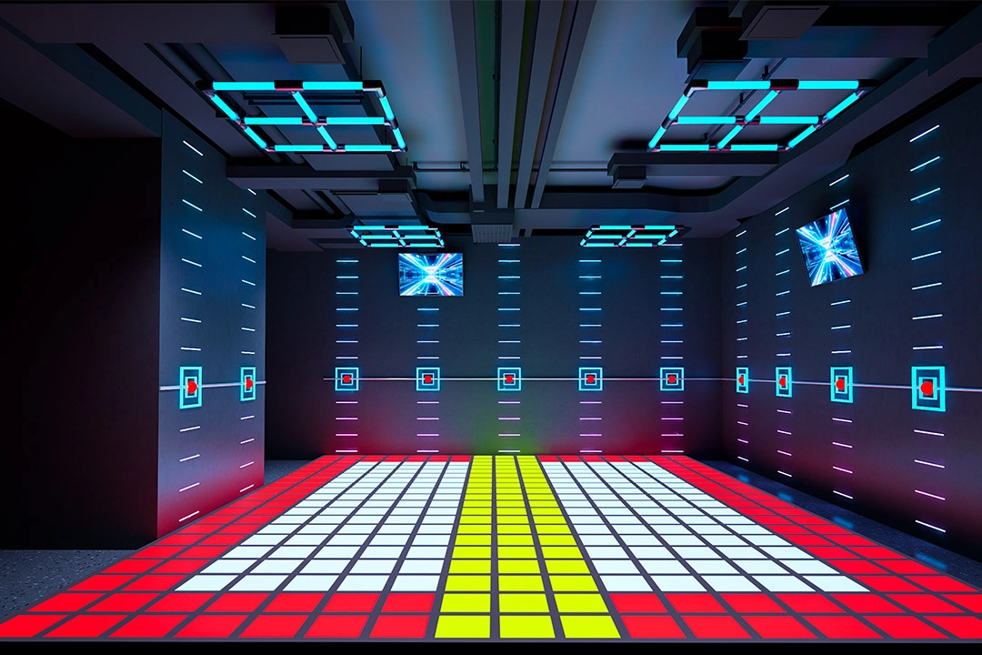 LED floor guides jumping - MARWEY