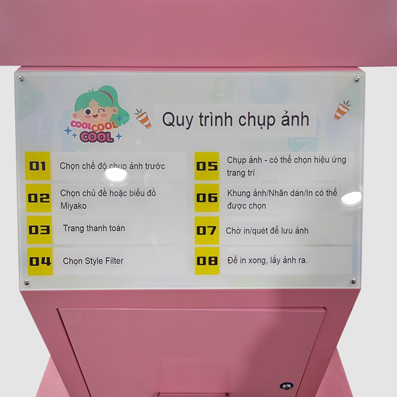 photo booth machine with printer kiosk - MARWEY