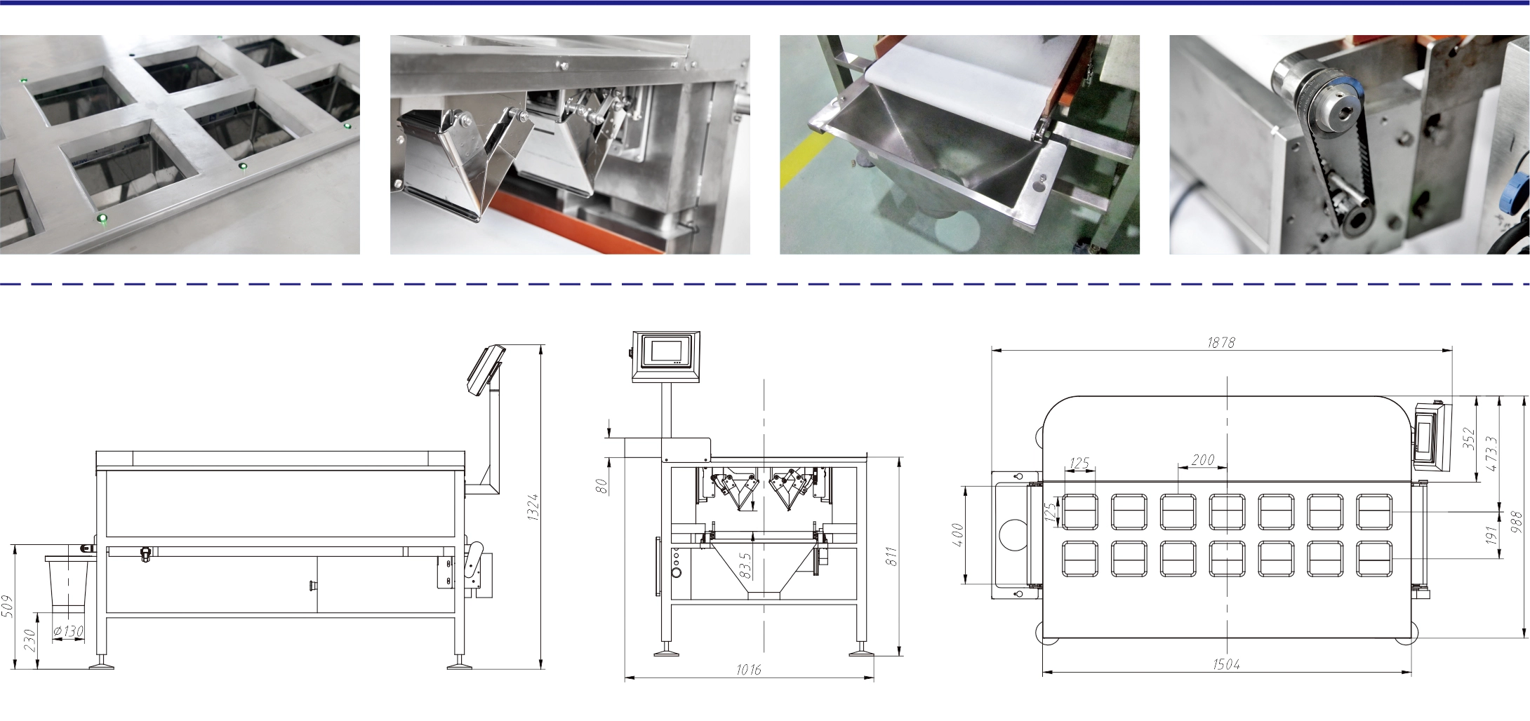 14-Head-Manual-Multihead-Weigher-Meat-Food-Noodles-Packaging-Machine-15 - Kenwei 14 Head Manual Multihead Weigher Meat Food Noodles Packaging Machine-15 - Kenwei