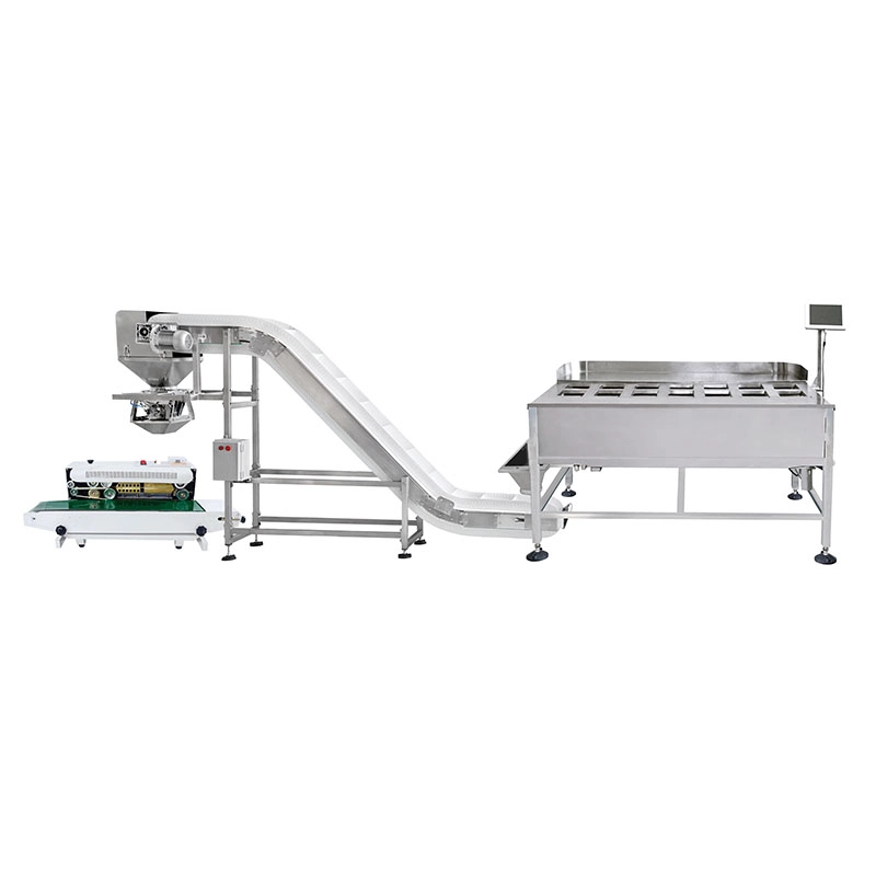 14-Head-Manual-Multihead-Weigher-Meat-Food-Noodles-Packaging-Machine-2 - Kenwei 14 Head Manual Multihead Weigher Meat Food Noodles Packaging Machine-2 - Kenwei