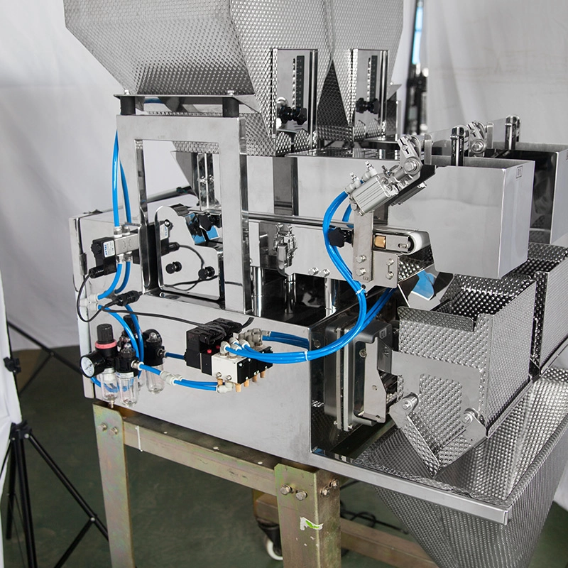 2 Head Belt Linear Weigher for Weighing Vegetable Salad Fruit 5 - Kenwei 2 Head Belt Linear Weigher for Weighing Vegetable Salad Fruit 5 - Kenwei