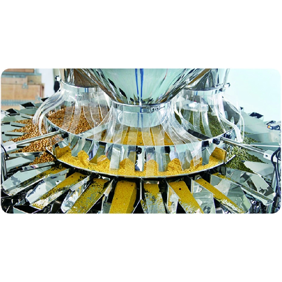 32 Heads Multihead Weigher for Mixing 4 Products for Coffee and Small Granule Foods-6 - Kenwei