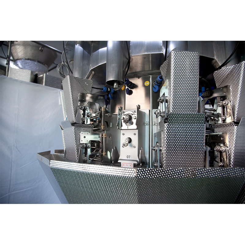 Auto 14 Heads Vertical Single-screw Feeding Pickles Multihead Weigher-3 - Kenwei