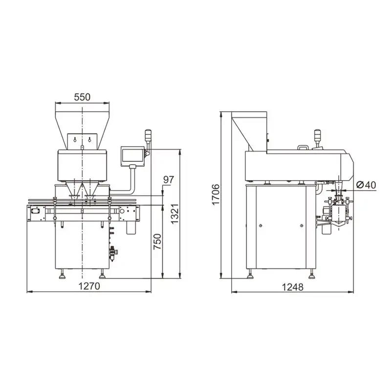 Automatic Tablet Counting and Filling Machine JW-SL8 (5) - Kenwei