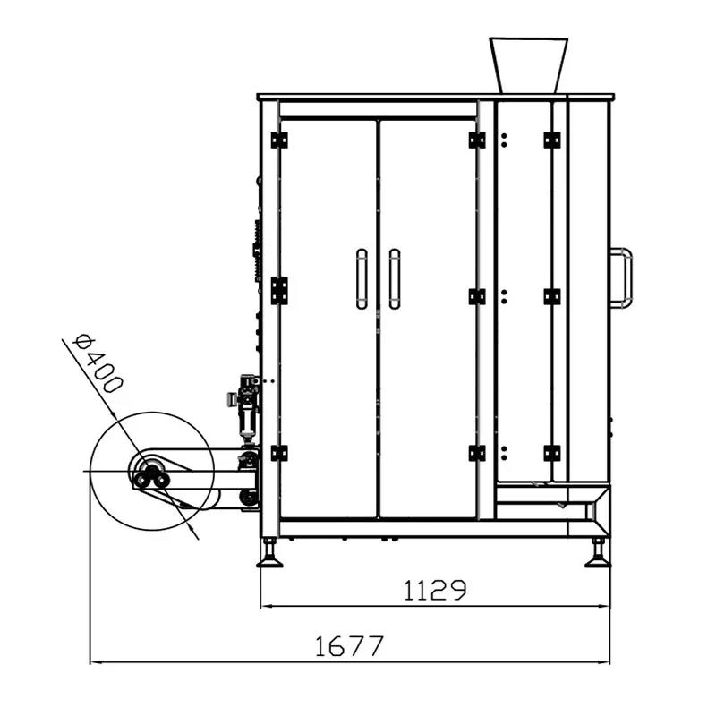 Economic vertical form fill seal packing machine(VFFS)3 - Kenwei
