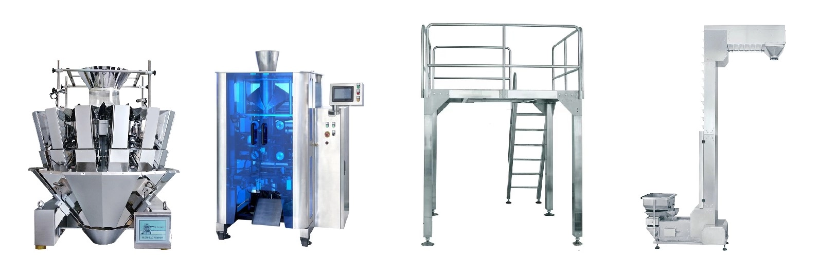 Fully-Automatic-Twin-Packaging-Machine-with-14-Head-Multihead-Weigher-for-Granules-Snack-Foods-Weighing - Kenwei Fully Automatic Twin Packaging Machine with 14 Head Multihead Weigher for Granules Snack Foods Weighing - Kenwei