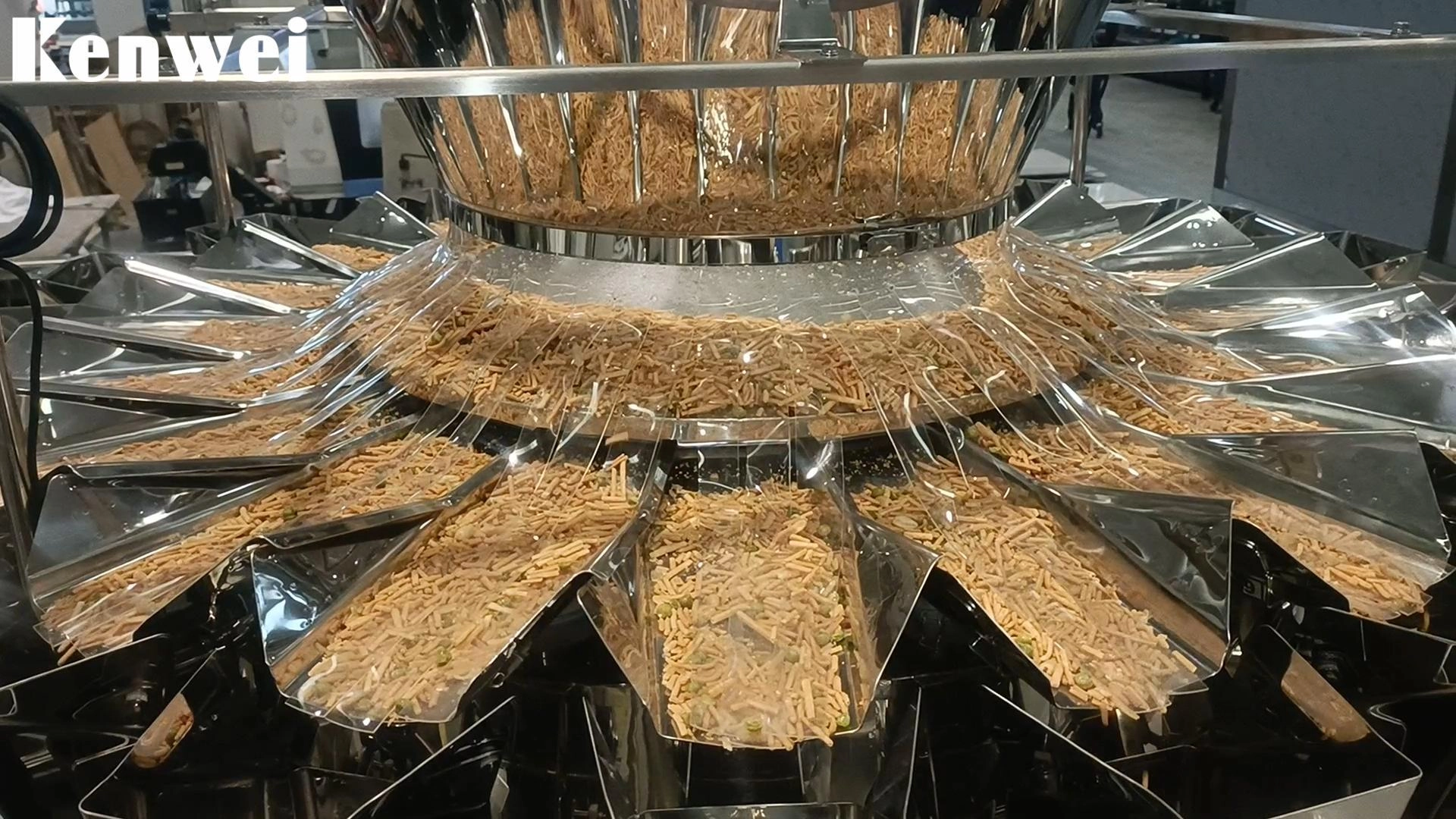 High Speed Multihead Weigher for Snack Production - Kenwei