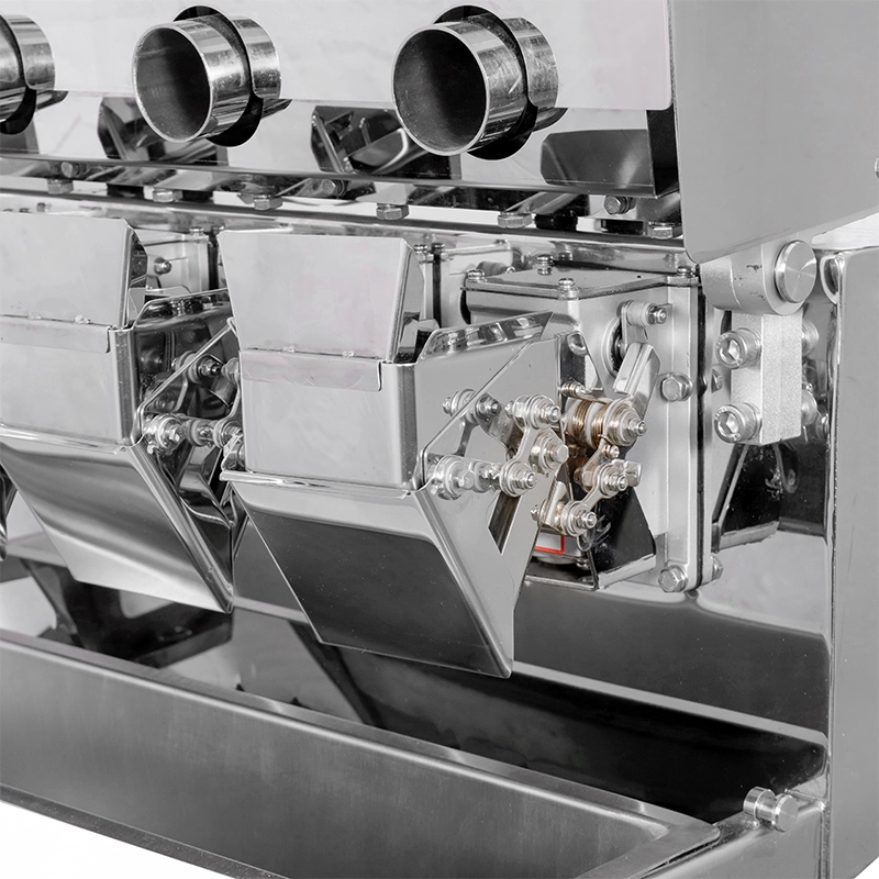 Mini 4 Head Pipe-Type Linear Weigher Machine for Weighing Granules and Powders4 - Kenwei