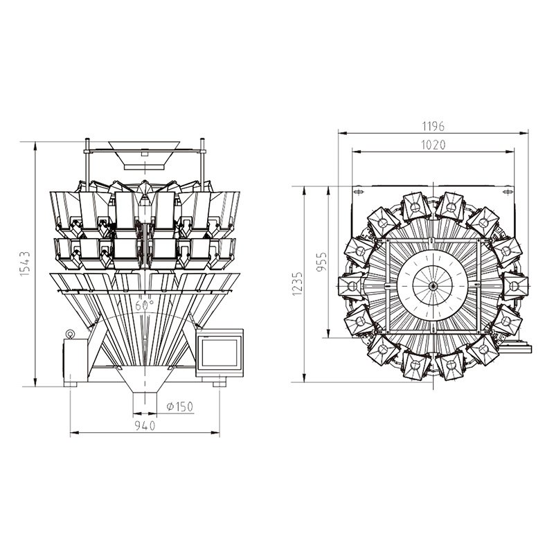 Multihead Weigher for Stick-Shaped Products 2