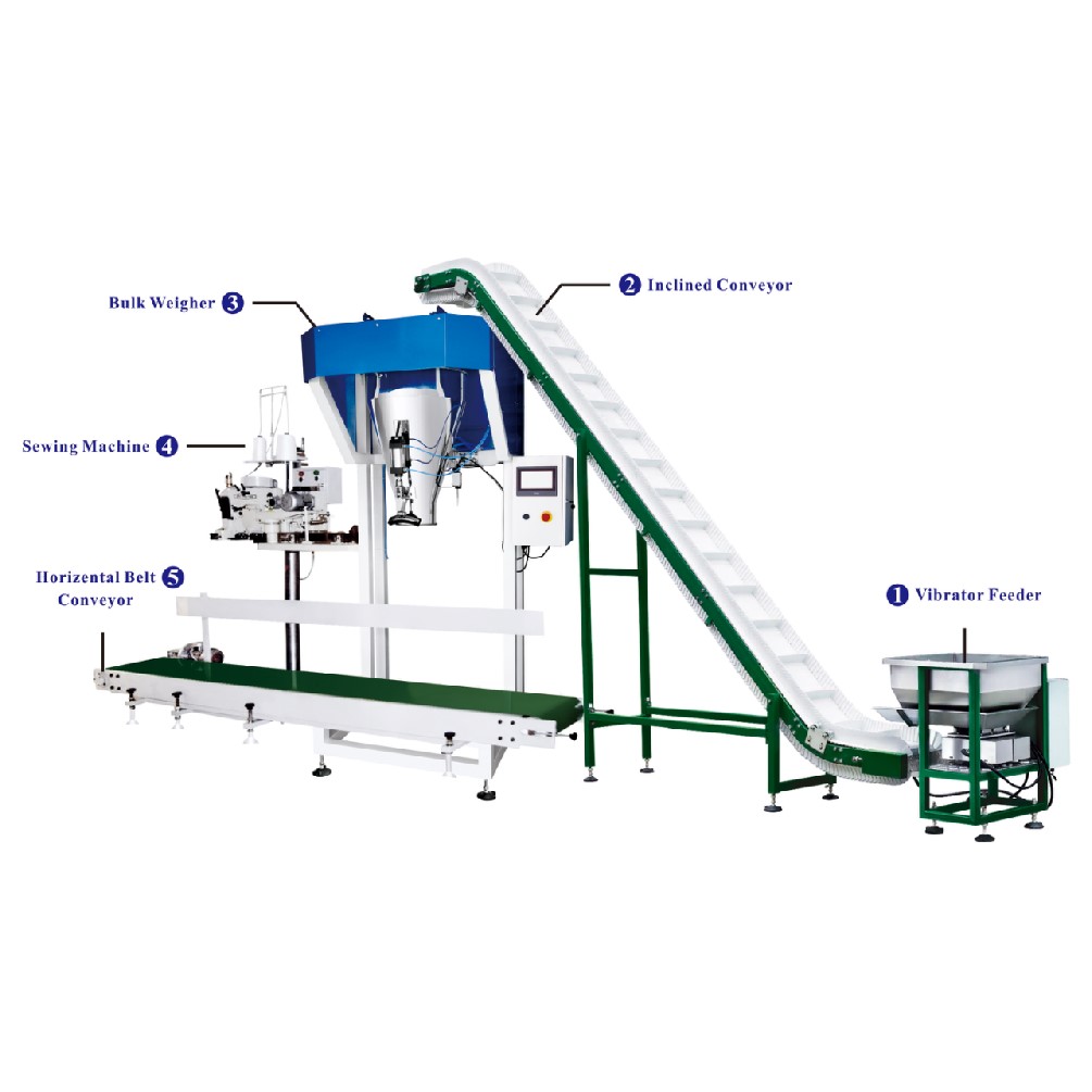 Precision Food Packaging Machine Using Single Head Bulk Linear Weigher Packaging System JW-B22-2