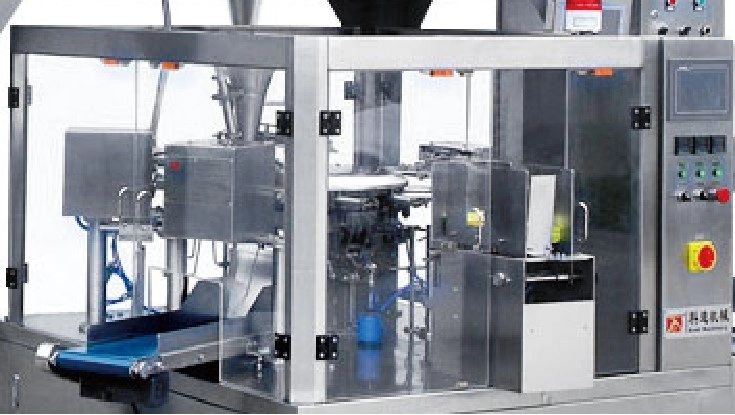 Rotary Packaging and Weighing System with Multihead Weigher for Peanuts Melon Seeds-16 - Kenwei
