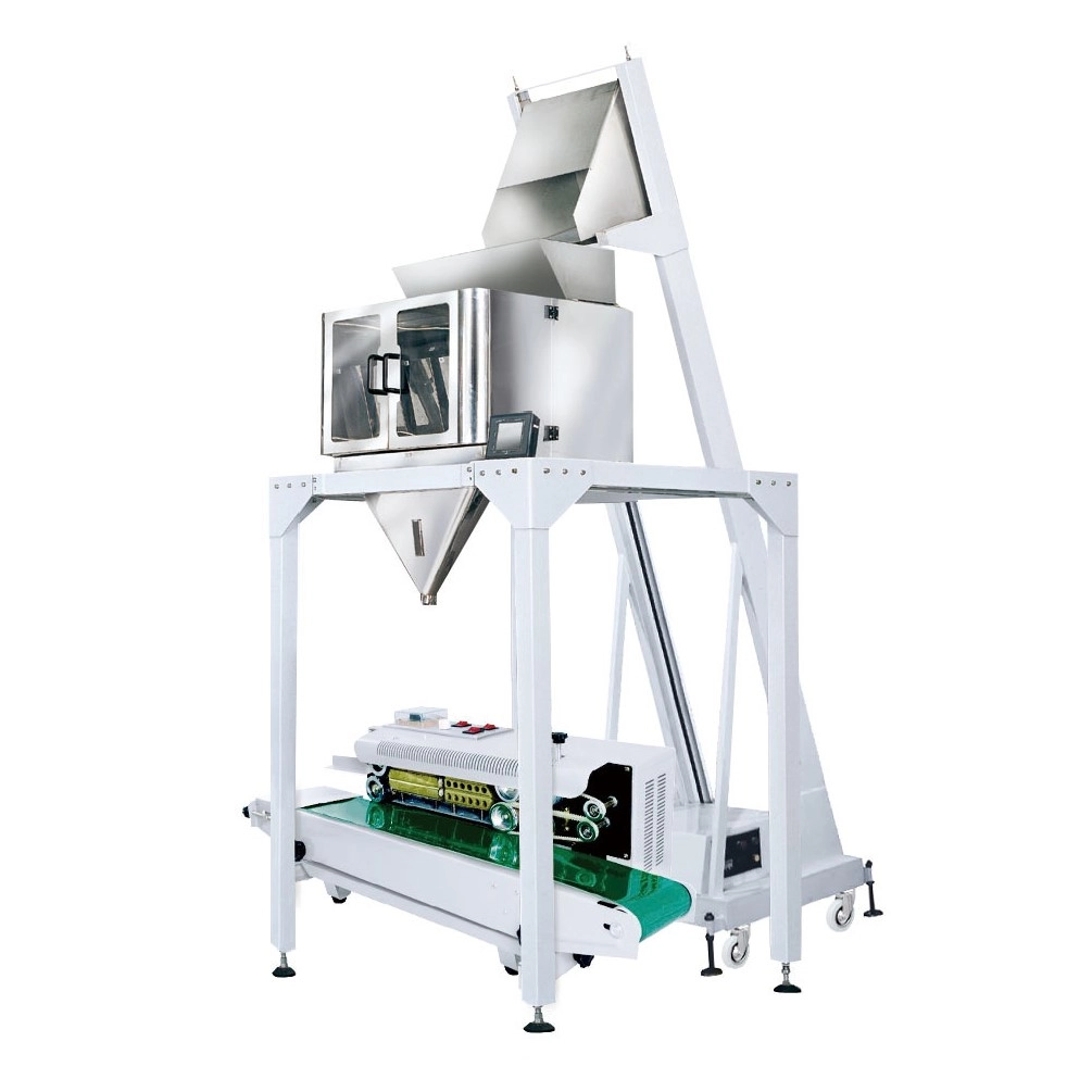 Semi-Automatic-Multi-function-Single-Bucket-Conveying-Coffee-Powder-Packaging-Machine-With-Linear-Weigher-JW-B20-1 - Kenwei Semi Automatic Multi-function Single Bucket Conveying Coffee Powder Packaging Machine With Linear Weigher JW-B20-1 - Kenwei