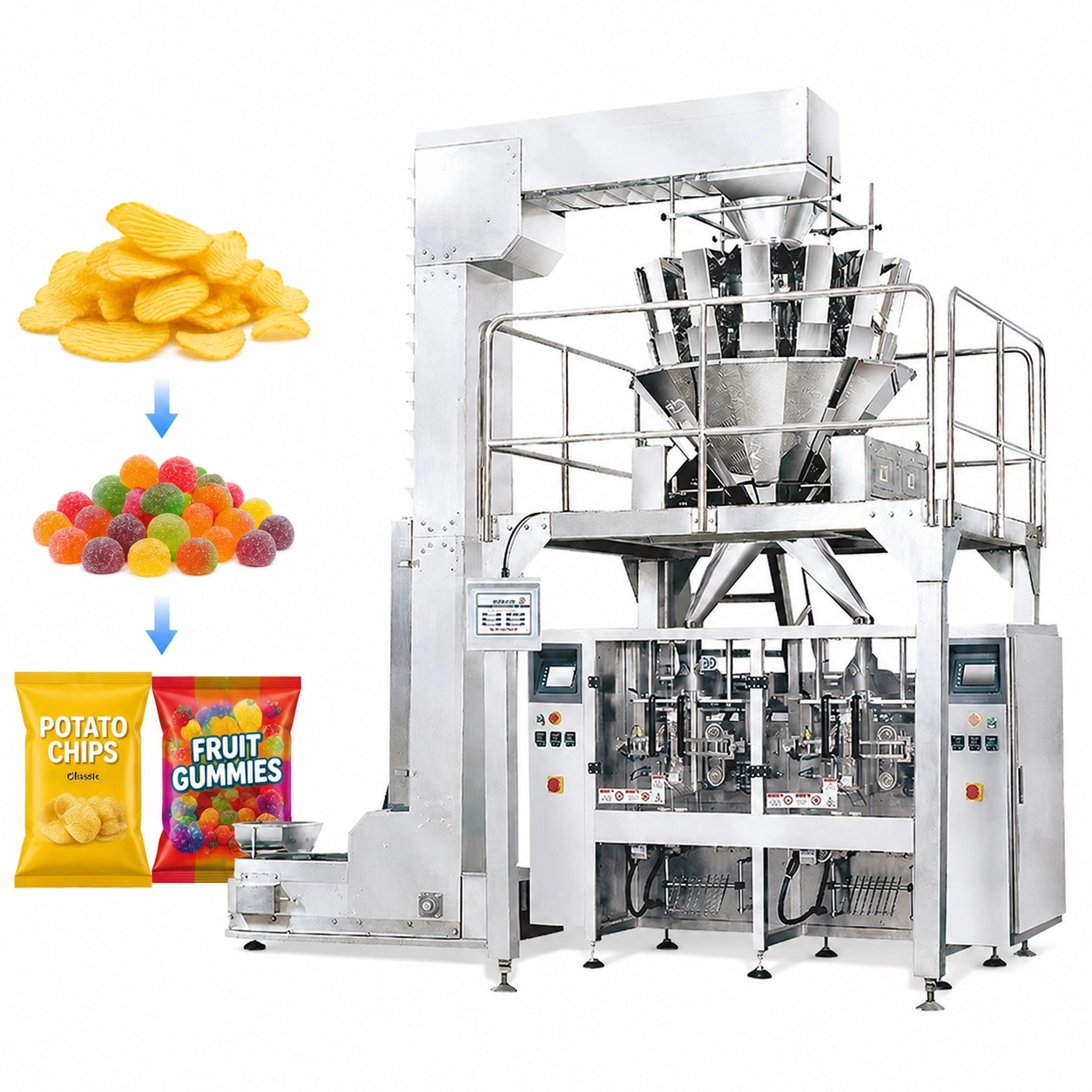 Twin packing machine with multihead weigher - Kenwei