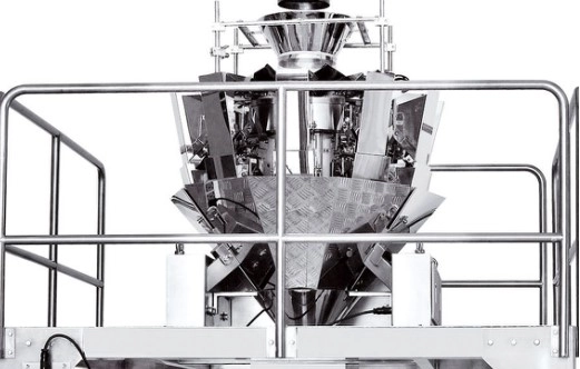 Weighing and packing systems with double inlet pre-made bag packing machines JW-B14-4 - Kenwei