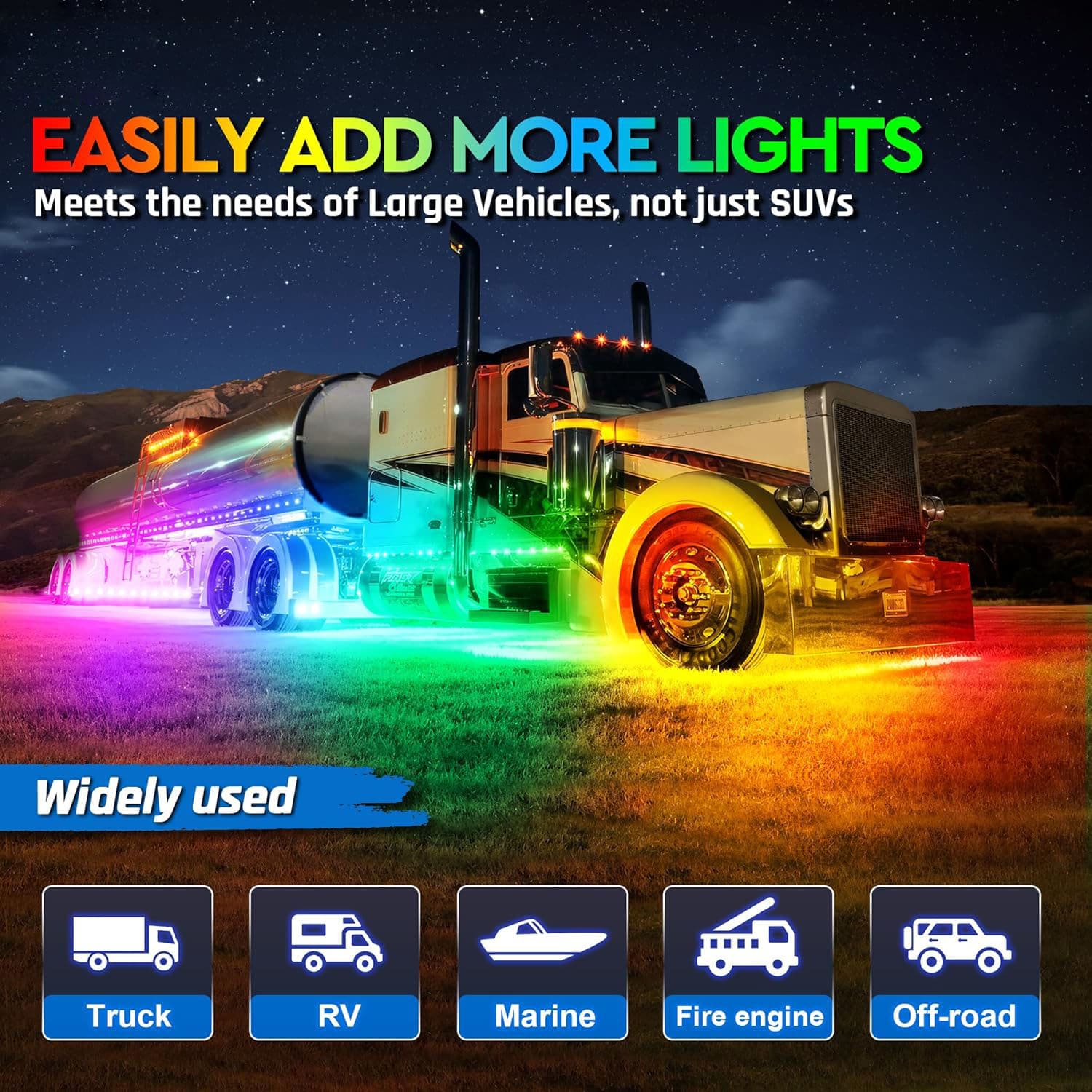 8 white led rock lights-8