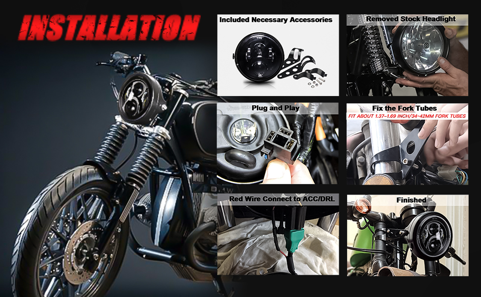 Markenhersteller Motorrad-LED-Scheinwerfer