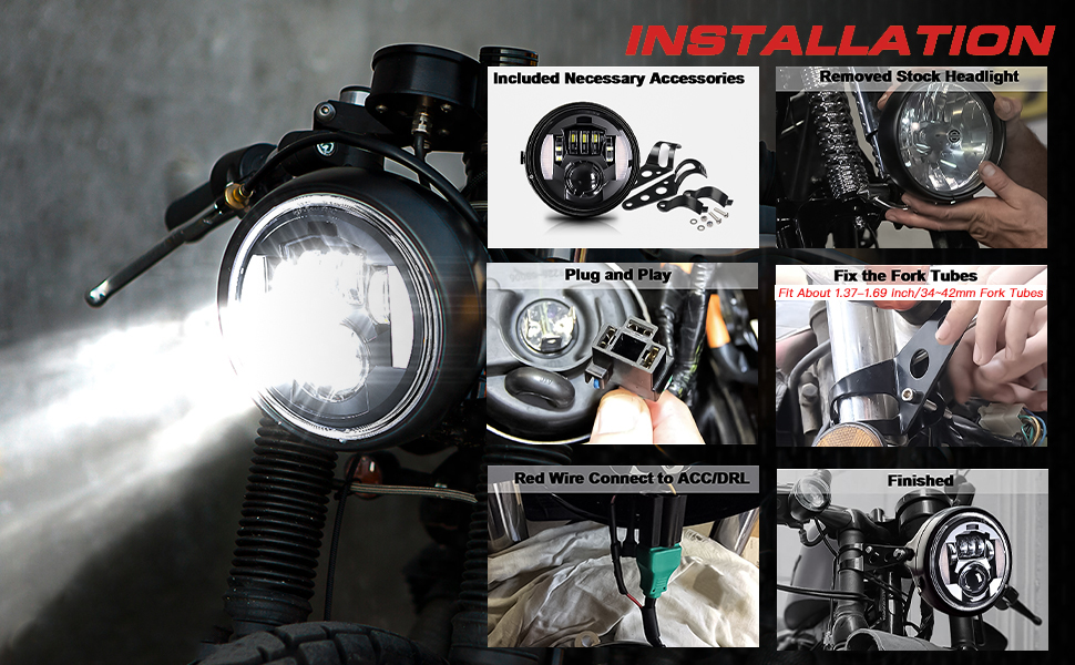 Motorradscheinwerfer