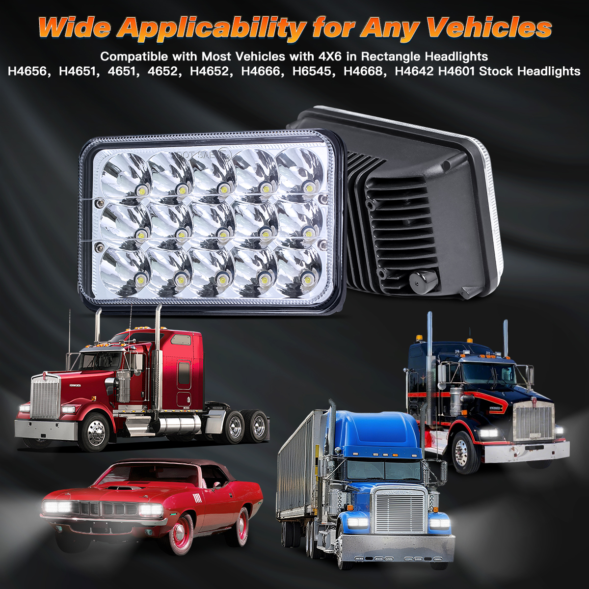 Wholesale 4x6 LED Headlights