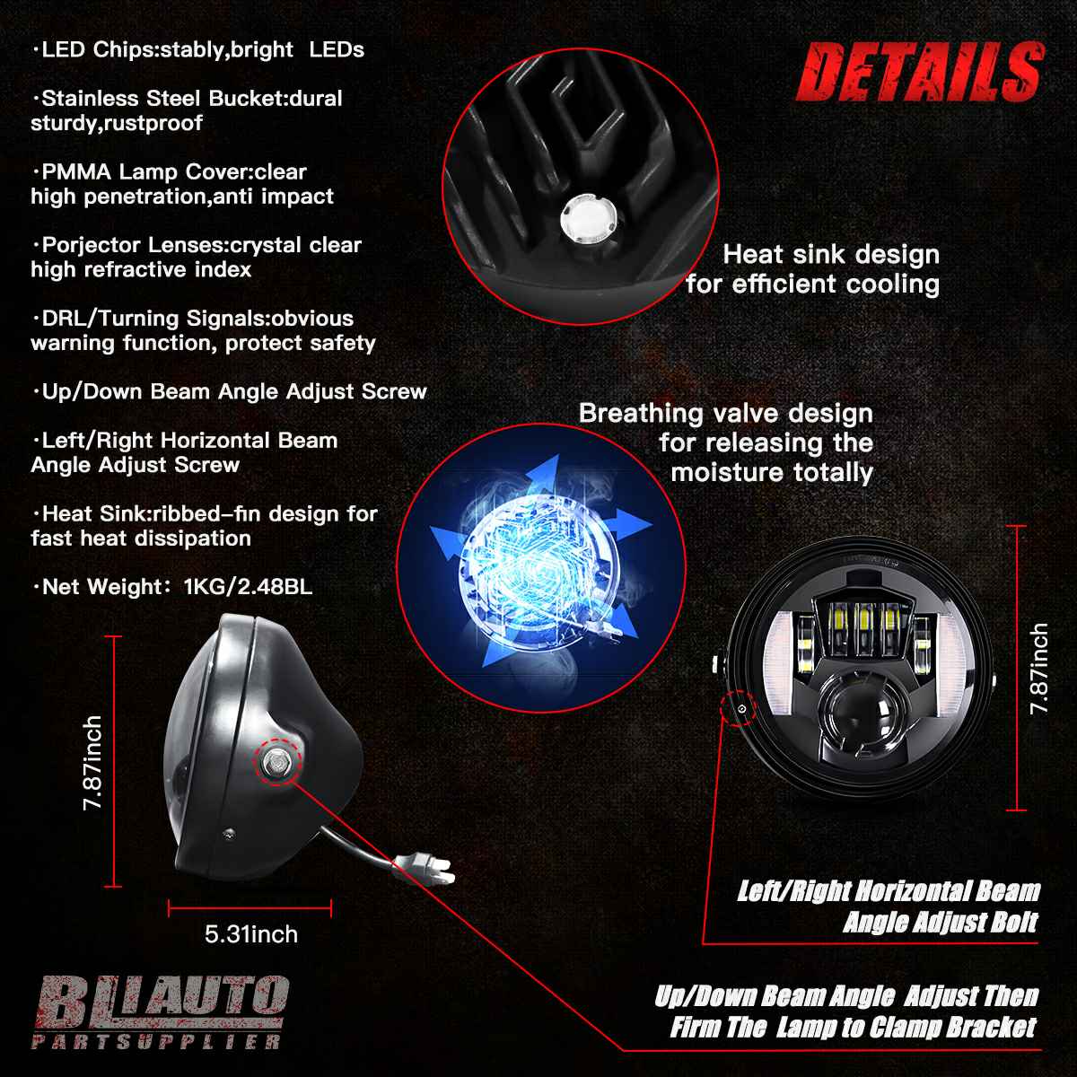 Brand Manufacturers Motorcycle LED Headlight