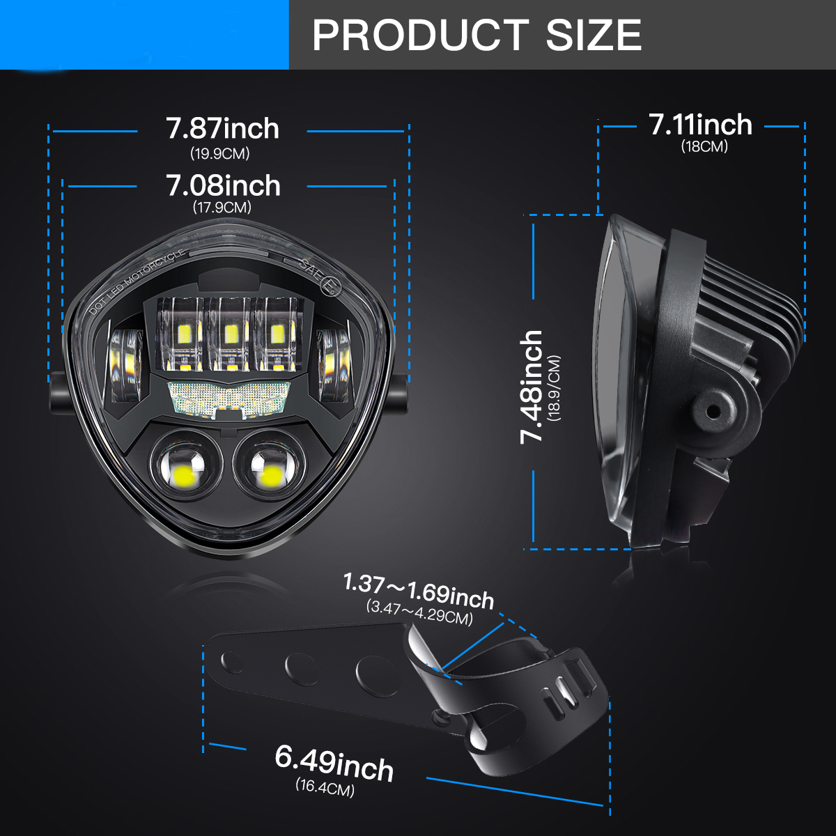 Brand Manufacturers Motorcycle LED Headlight