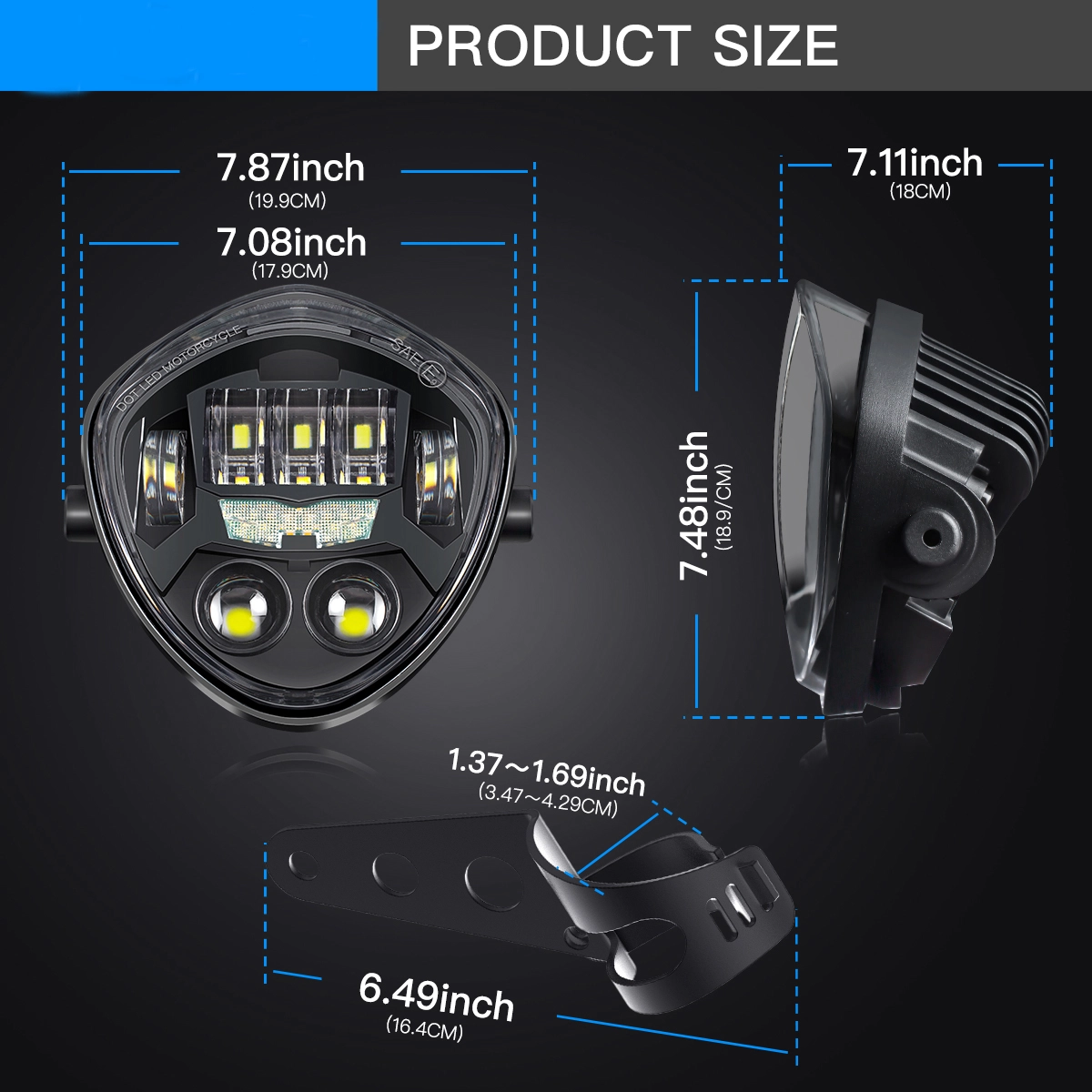 Brand Manufacturers Motorcycle LED Headlight