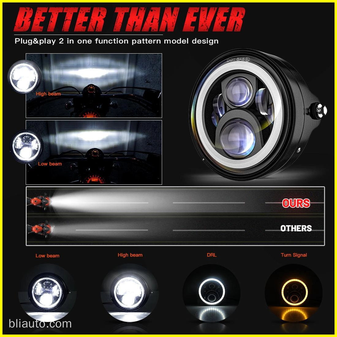 Brand Motorcycle Headlight