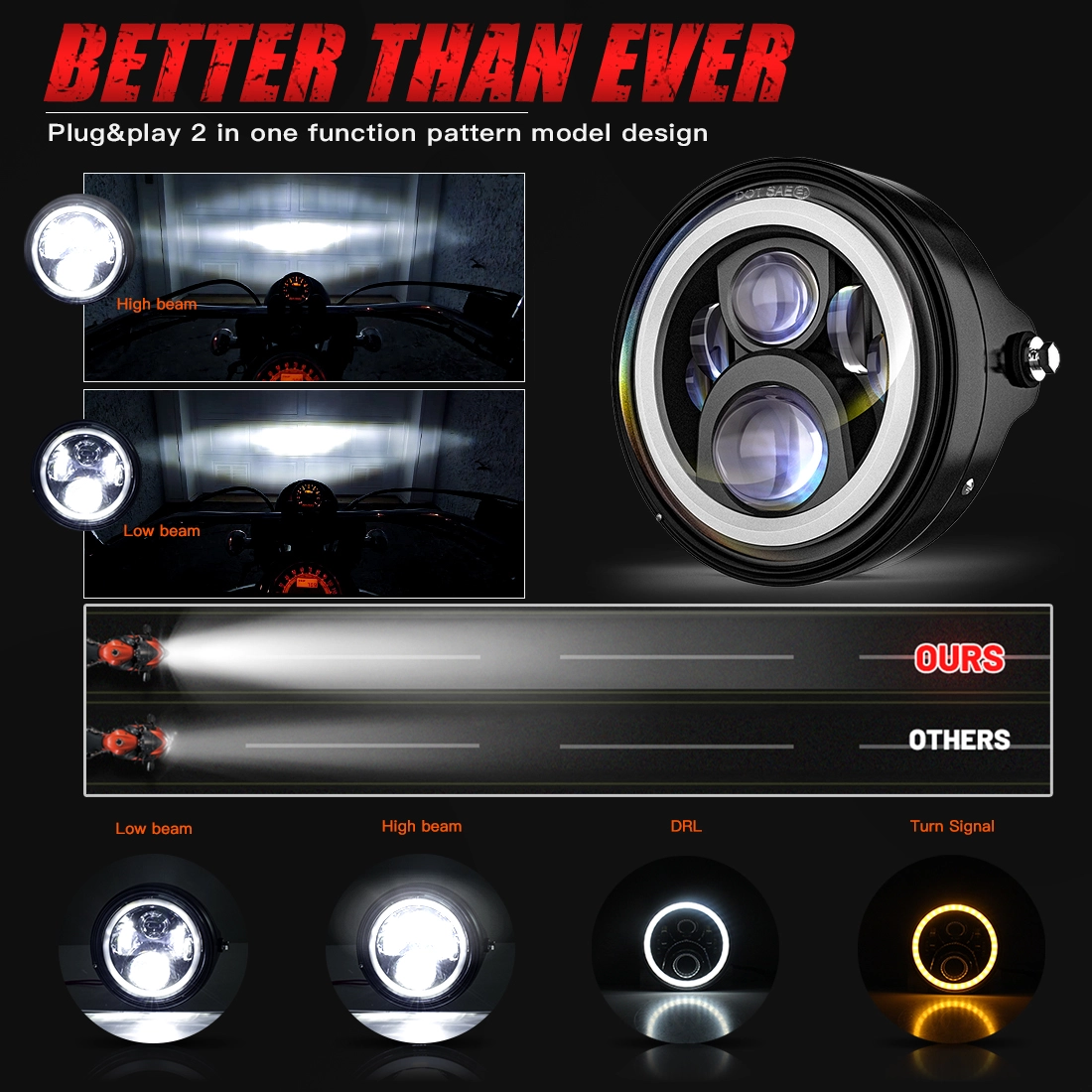Brand Motorcycle Headlight