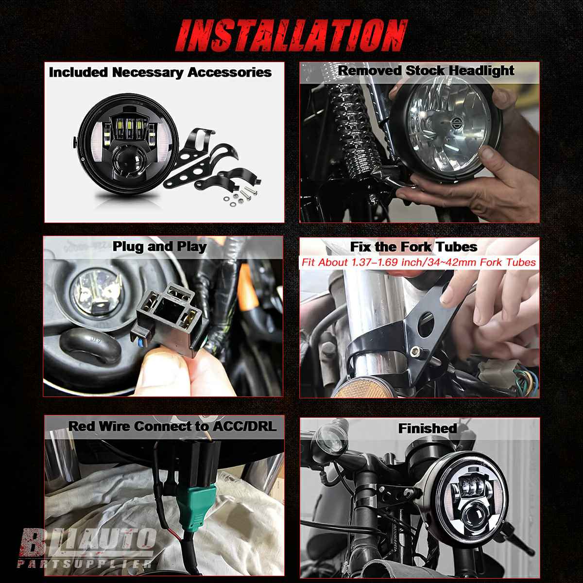 Brand Motorcycle LED Headlight