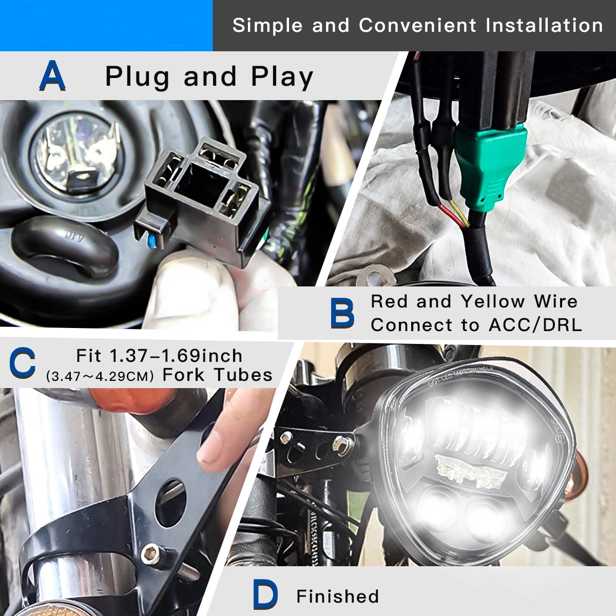 Brand Motorcycle LED Headlight