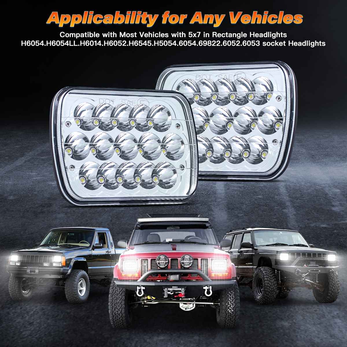 Brand Manufacturers 5x7 LED Headlights