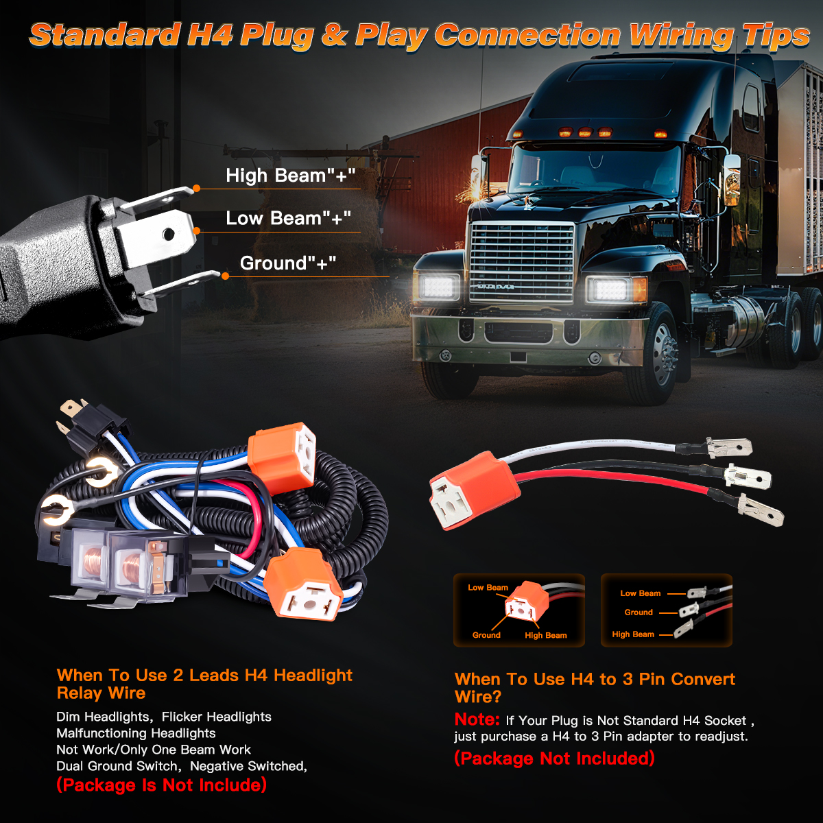 Wholesale 4x6 LED Headlights