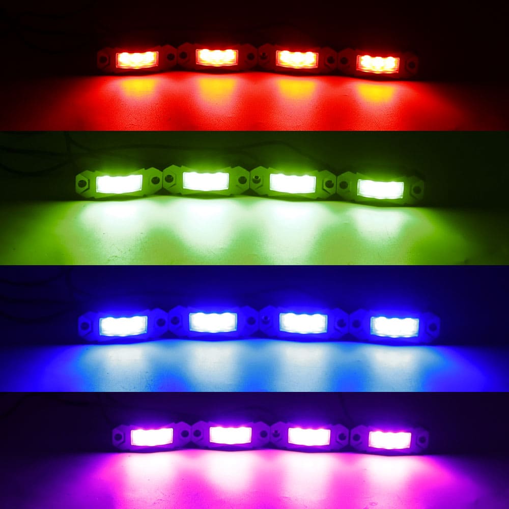 rgb led rock lights high power-7