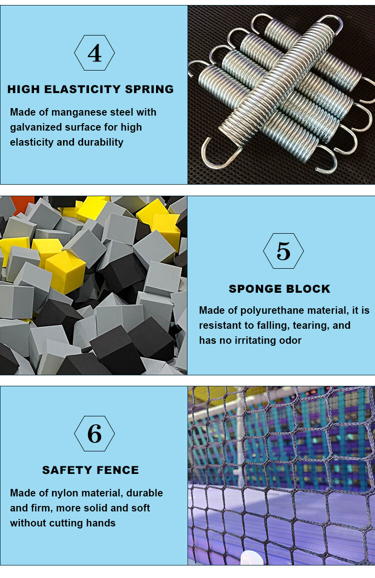 Indoor Adventure Trampoline Park Solution factory